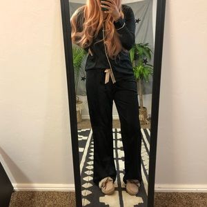 Bluebella Claudia pajama set- black and pink NWT